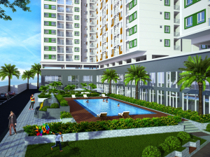 Tiện ích hồ bơi tại Melody Residence