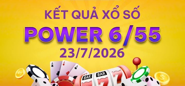 Thông Tin Xổ Số: Xem KQXS Vietlott Power ngày 6/55 Hôm Nay 23/7